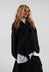 V Hem Shirt in Black