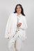Relaxed Collarless Jacket in White