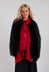 Contrast Front Jacket in Black
