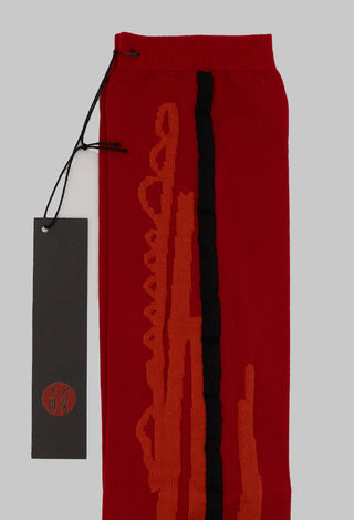 Line Sock in Red