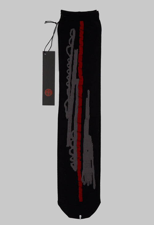 Line Sock in Black