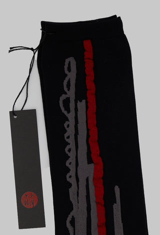 Line Sock in Black