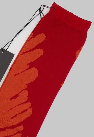 Printed Socks Red