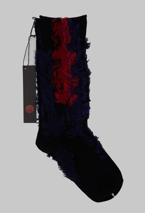Fluffy Socks in Navy