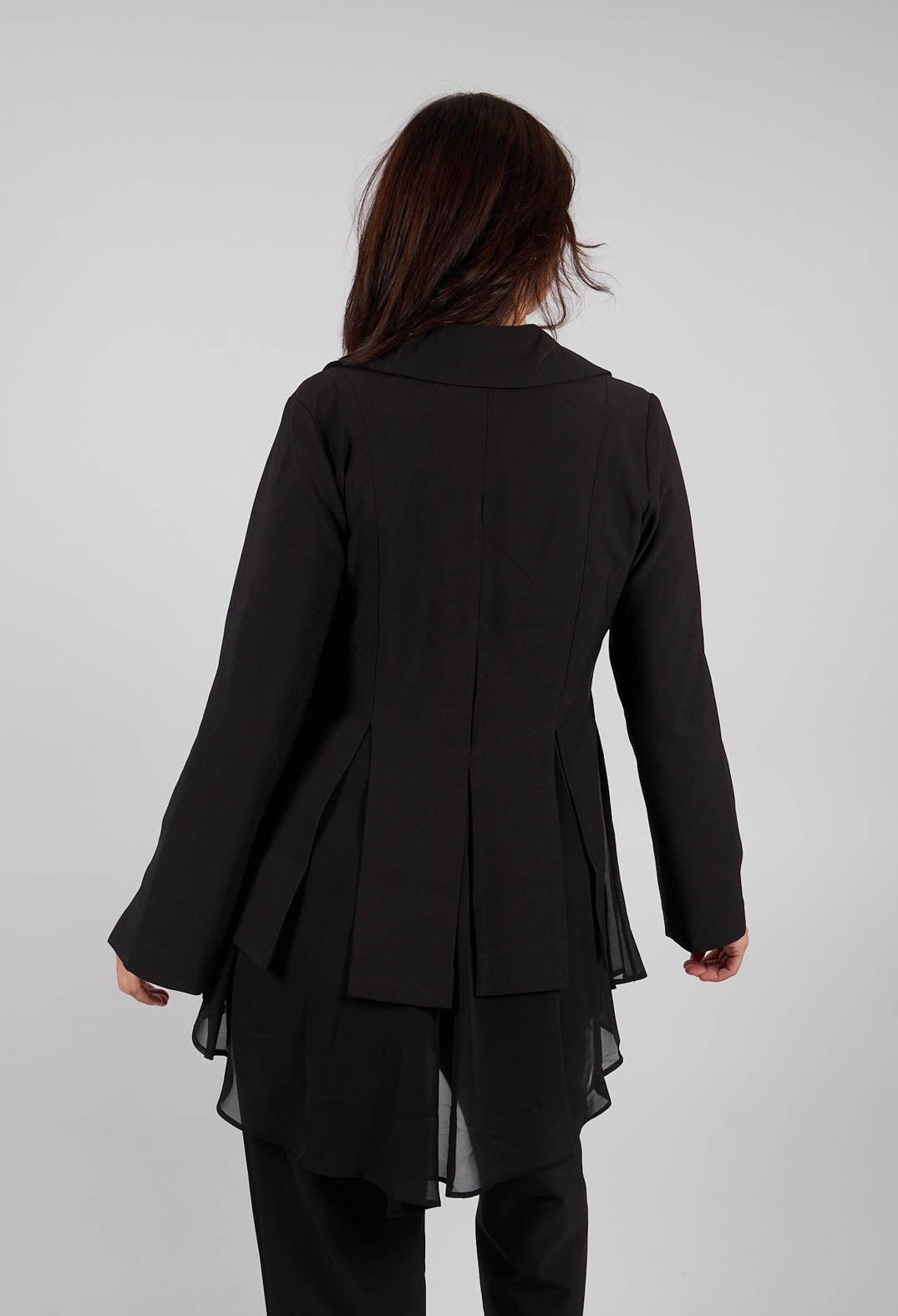 Double Lapel Jacket in Black