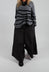 Textured Wide Leg Trousers in Black