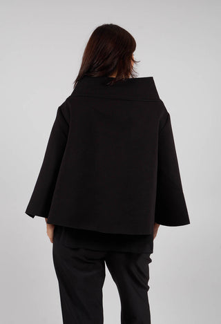 High Neck Top in Black