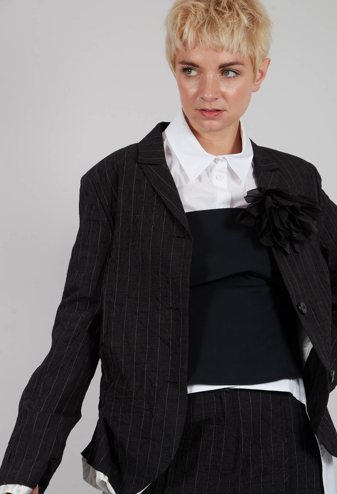 Split Jacket in Anthrazite