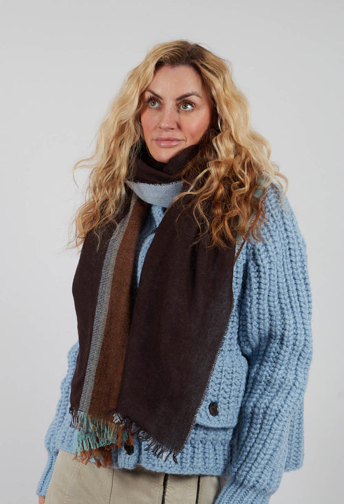 Fold Scarf in Light Blue