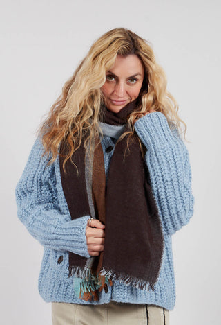 Fold Scarf in Light Blue