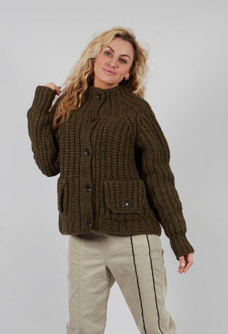 Evia Cardigan in Green