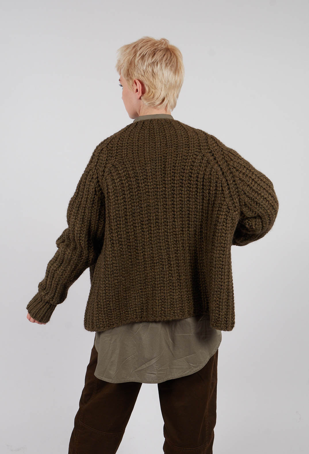 Annette Gortz Evia Cardigan in Green | Olivia May