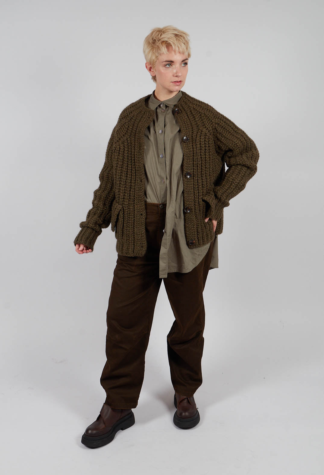 Aljo Mom Trouser in Earth
