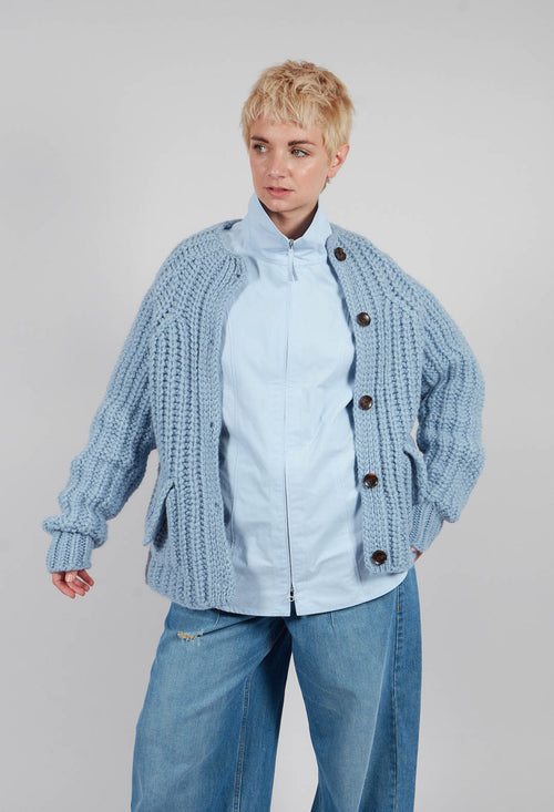 Evia Cardigan in Light Blue