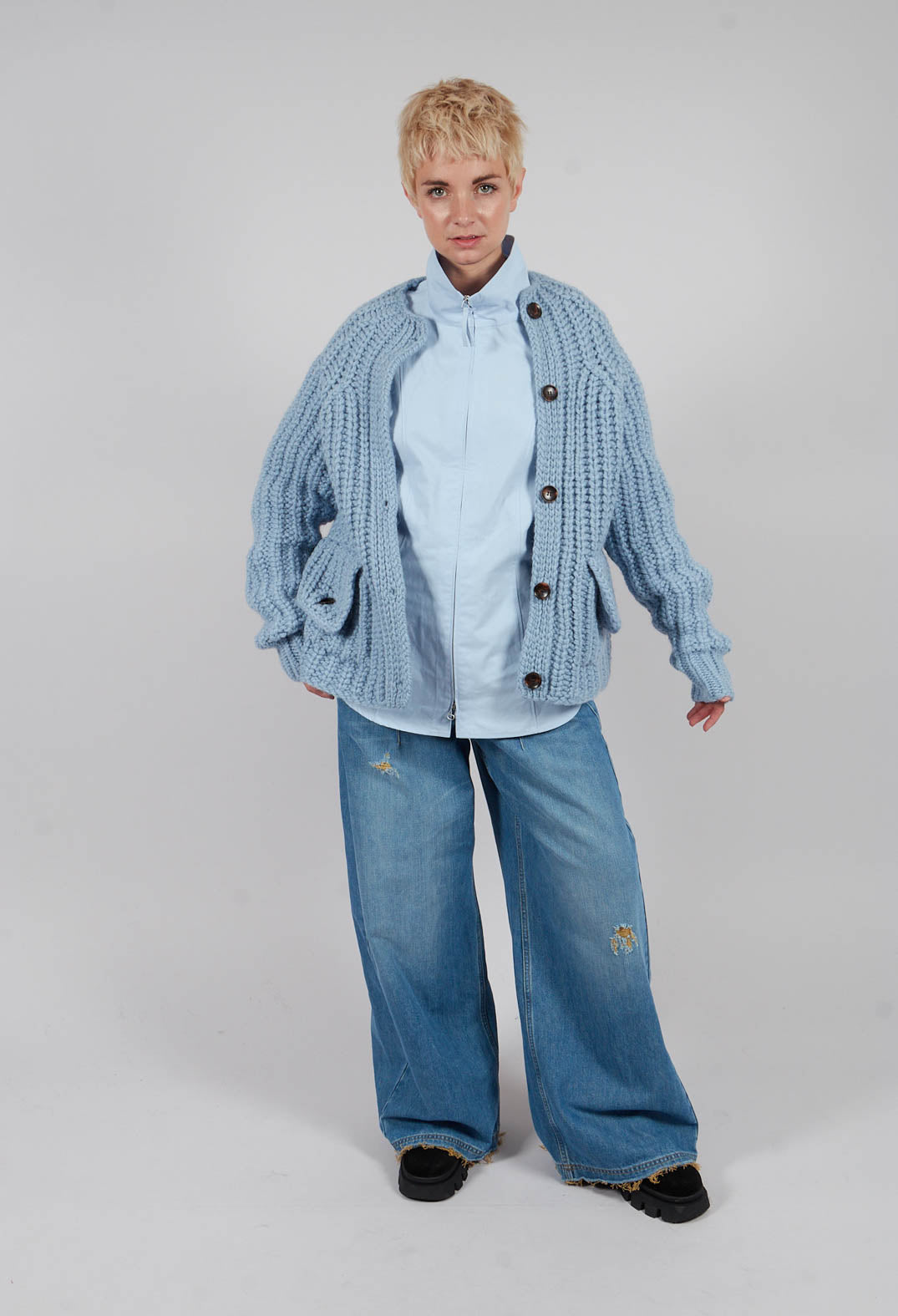 Annette Gortz Evia Cardigan in Light Blue | Olivia May