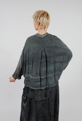 Oversized Shirt in Emerald Grey