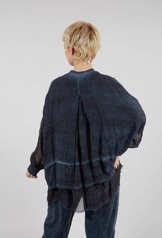 Oversized Shirt in Midnight Blue