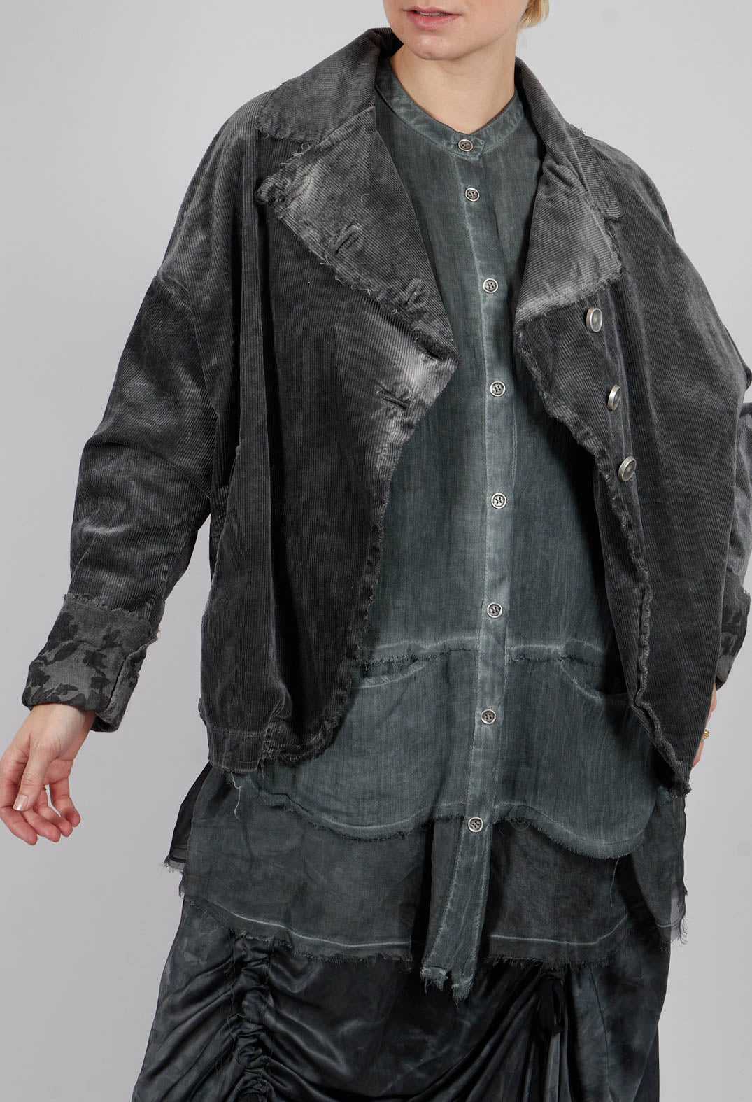 Boxy Jacket in Ash Grey