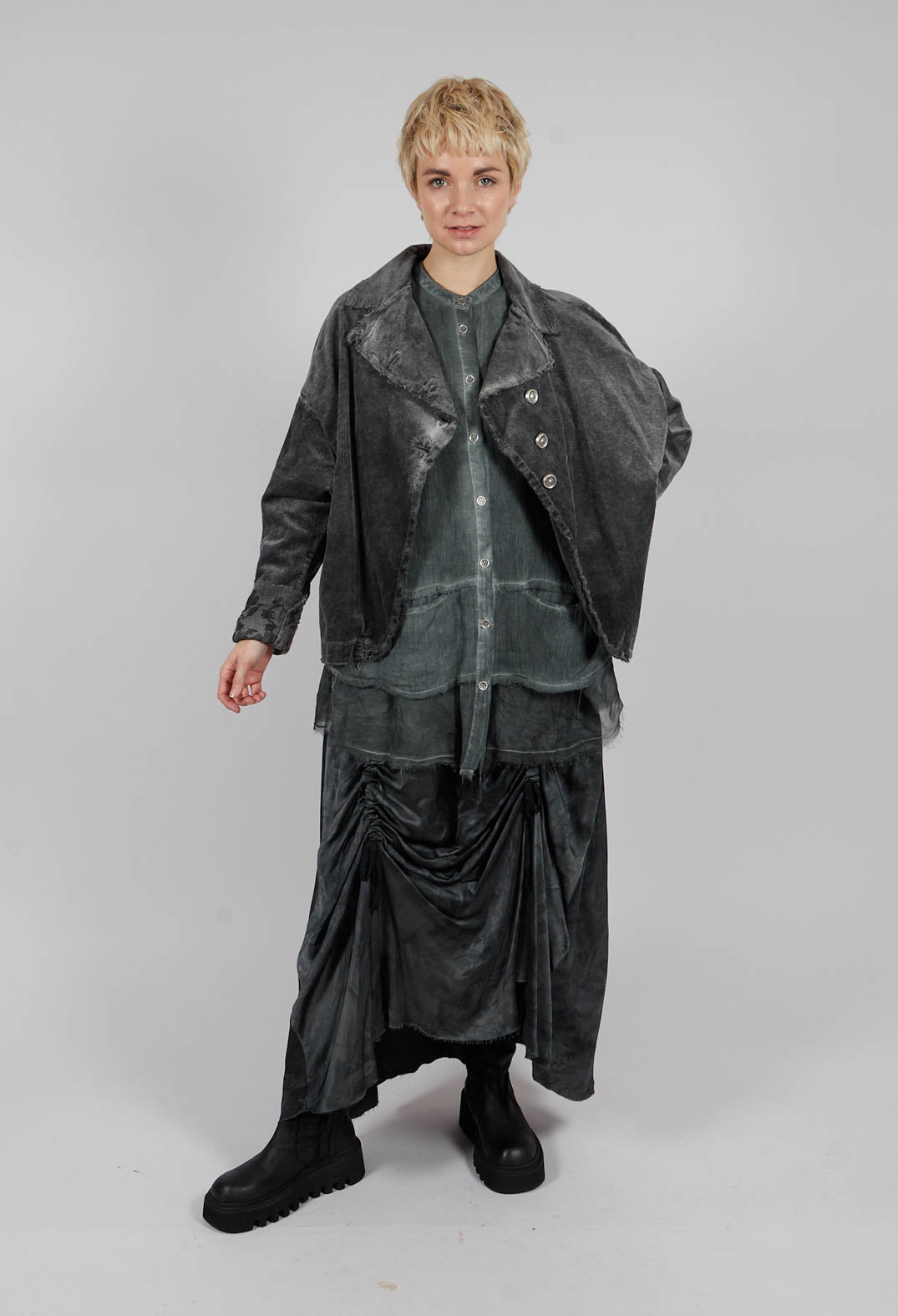 Boxy Jacket in Ash Grey