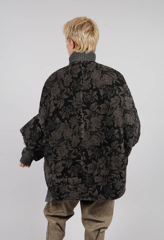 Fluted Sleeve Jacket in Wet Sand