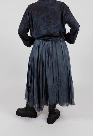 A-Line Skirt in Midnight Blue