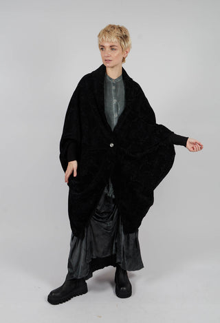 Long Over Coat in Black