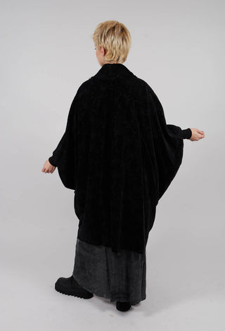 Long Over Coat in Black