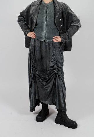 Long Skirt in Emerald Grey