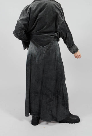 Long Skirt in Emerald Grey