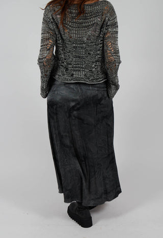 Long Skirt in Emerald Grey