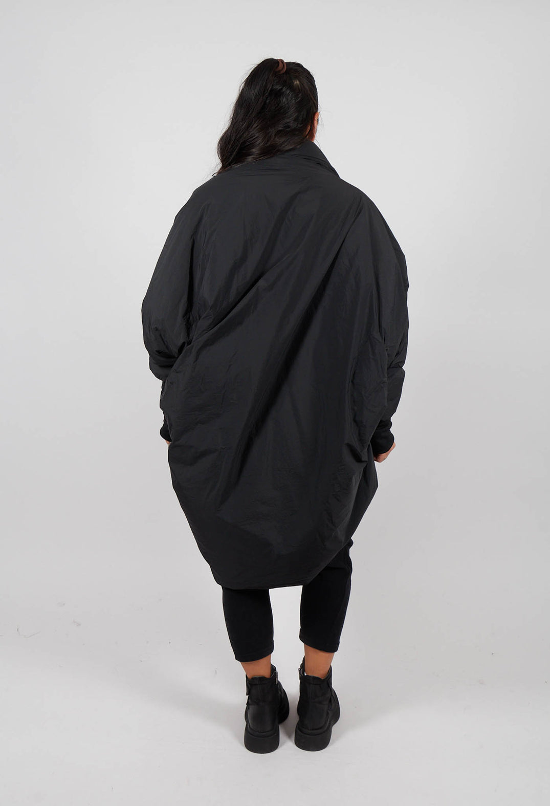 Midi Padded Jacket in Black