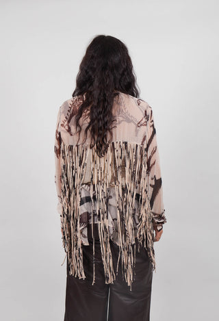 Faustina Shirt in Beige and Brown