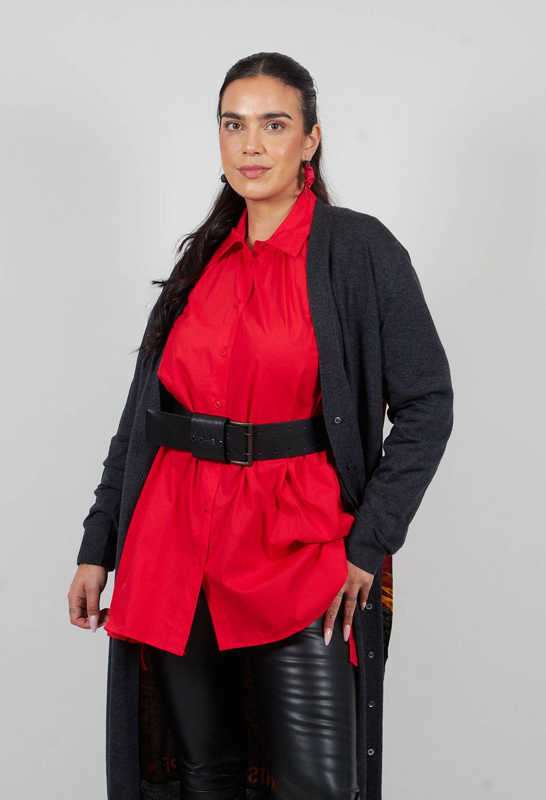 Flyn Cardigan in Charcoal