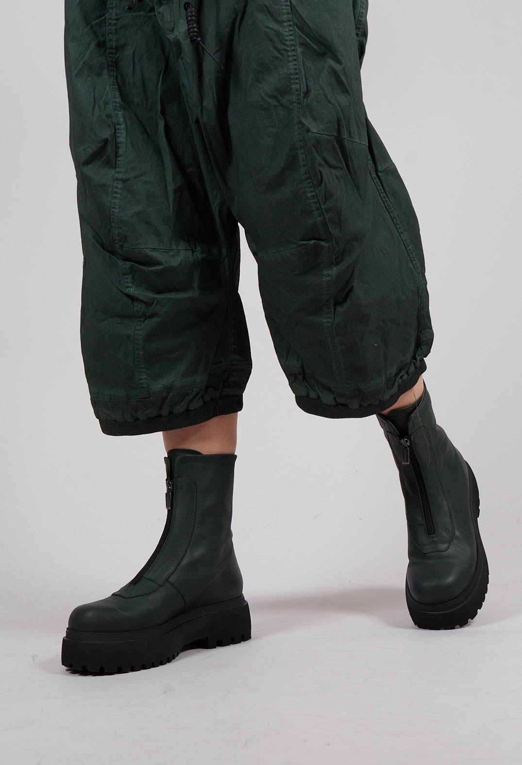 Zip Front Boots in Gasoline Bottle