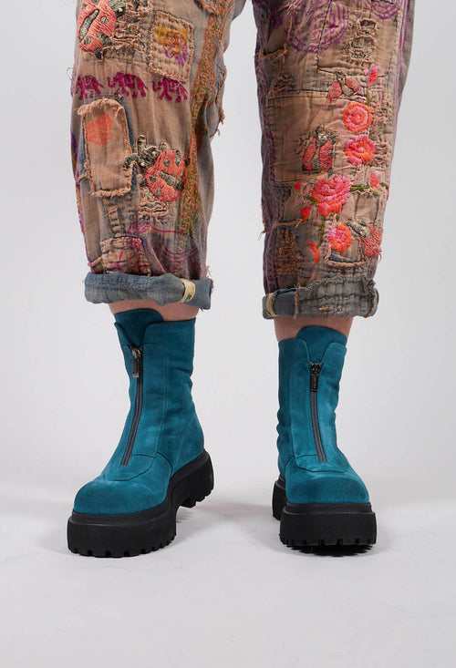 Zip Front Boots in London Ottanio