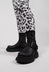 Ankle Boots with Buckle in Gasoline Nero