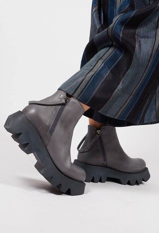 Low Ankle Boots in Gasoline Inky Blu