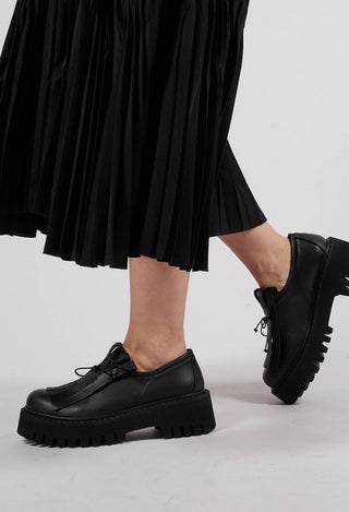 Fringe Loafers in Gasoline Nero