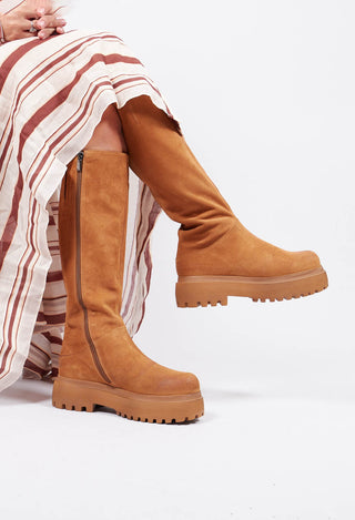 Tall Boots in Gasoline Tobacco