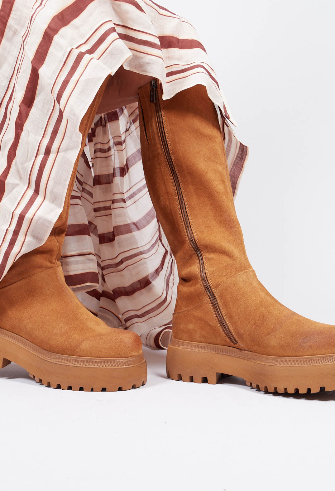 Tall Boots in Gasoline Tobacco