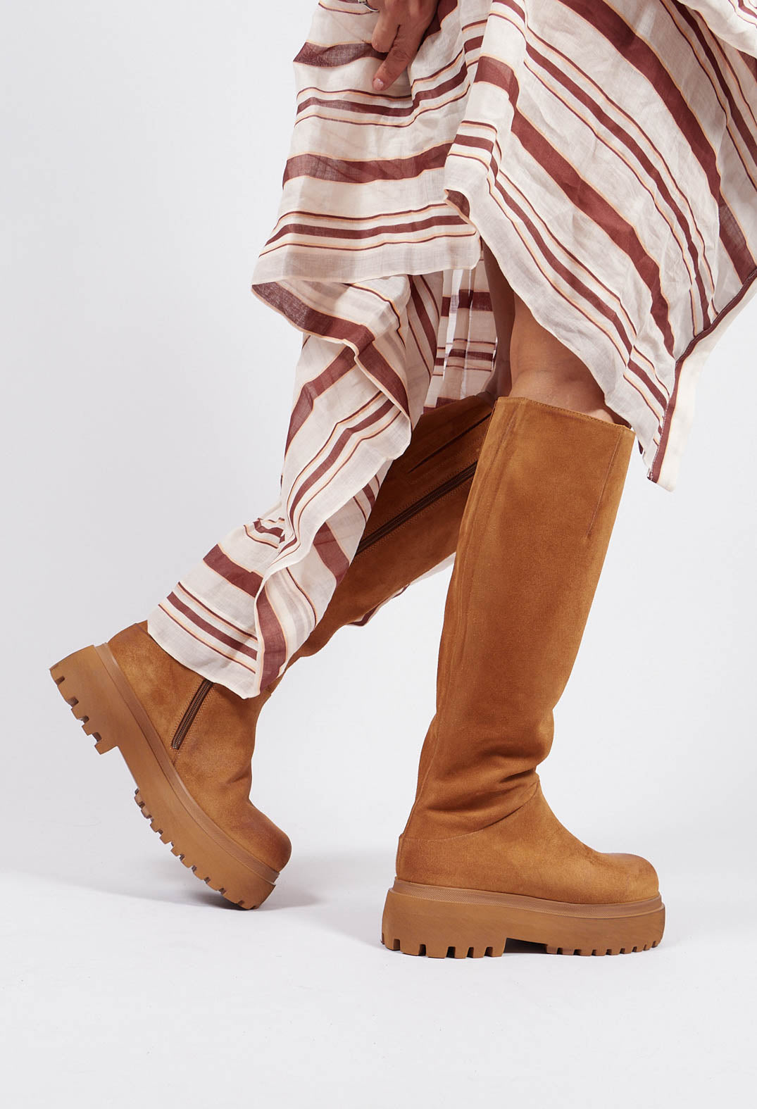 Tall Boots in Gasoline Tobacco