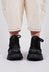 Ankle Lace Up Boots in Gasoline Nero
