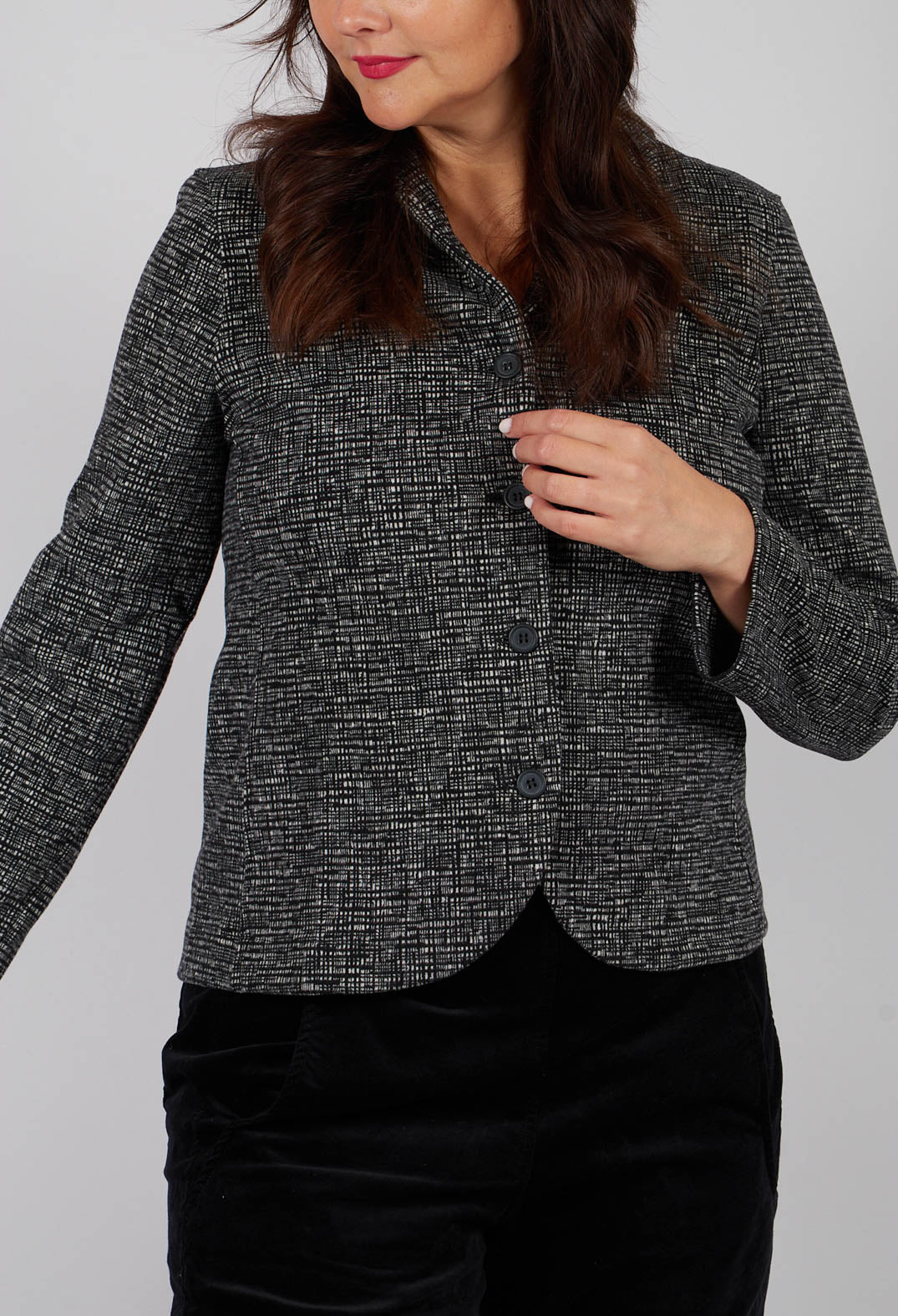 Adel J Jacket in Nero
