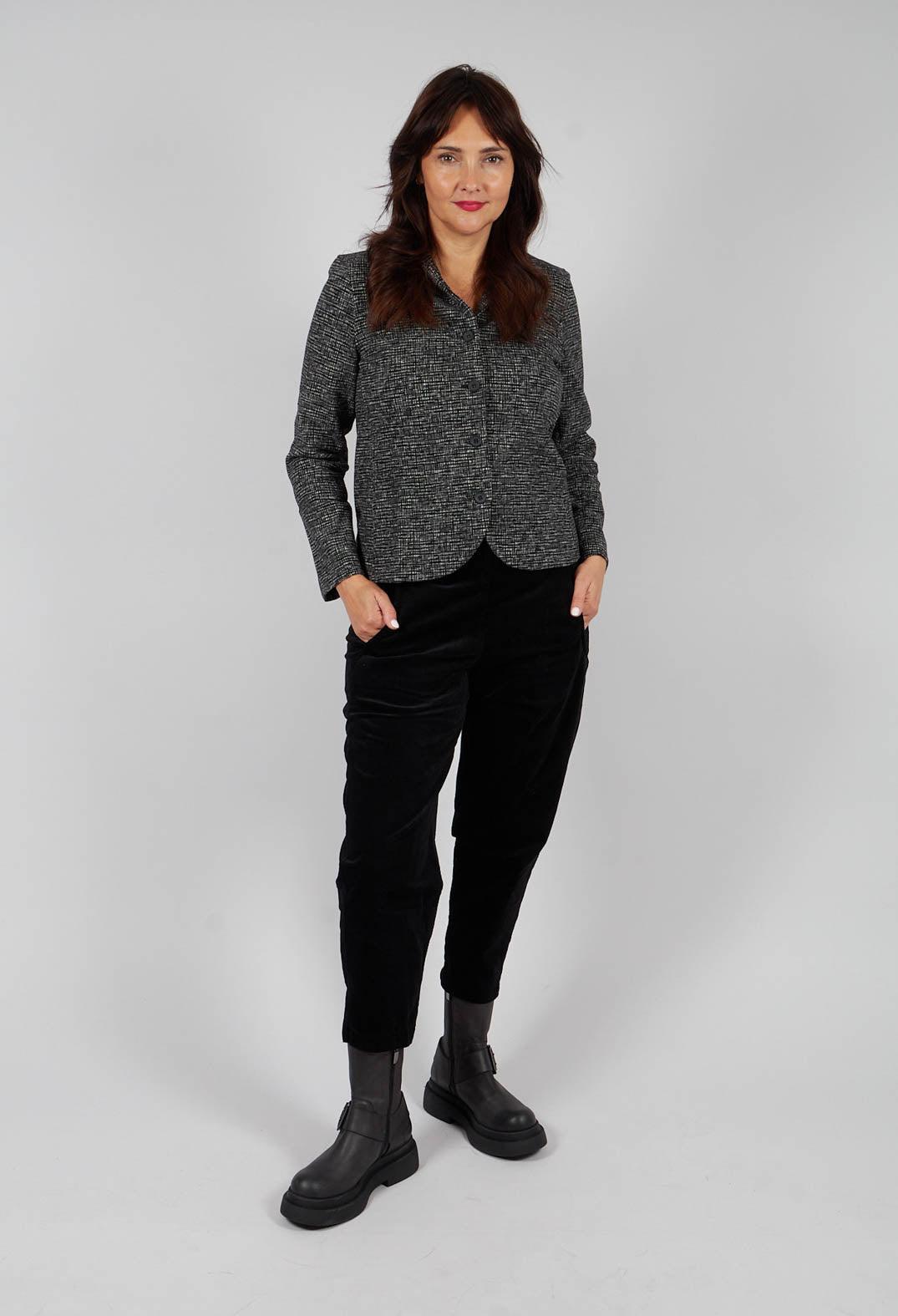 Adel J Jacket in Nero