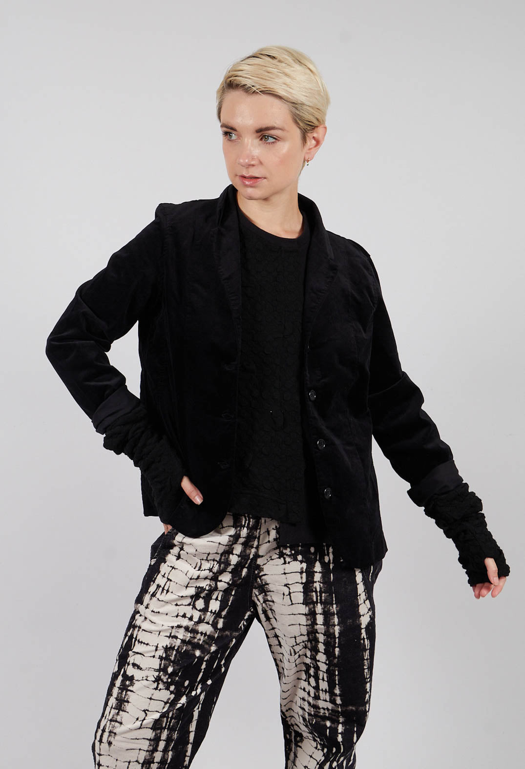 Adel L Jacket in Nero