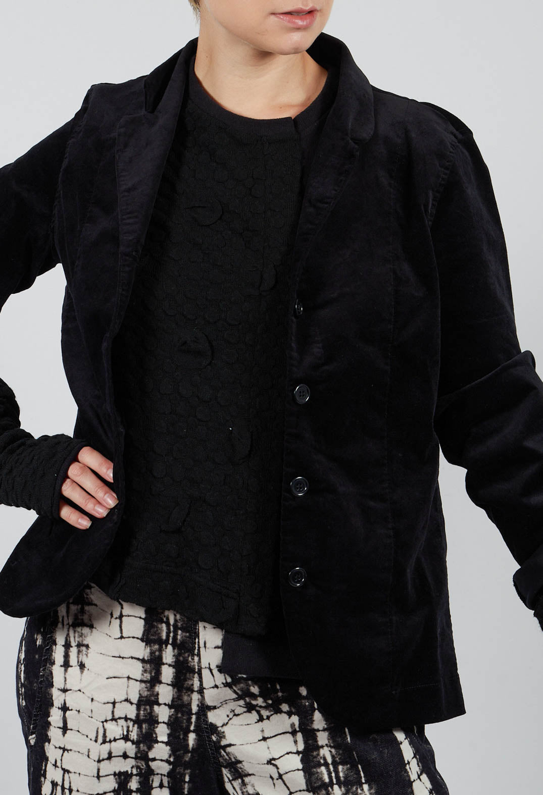 Adel L Jacket in Nero