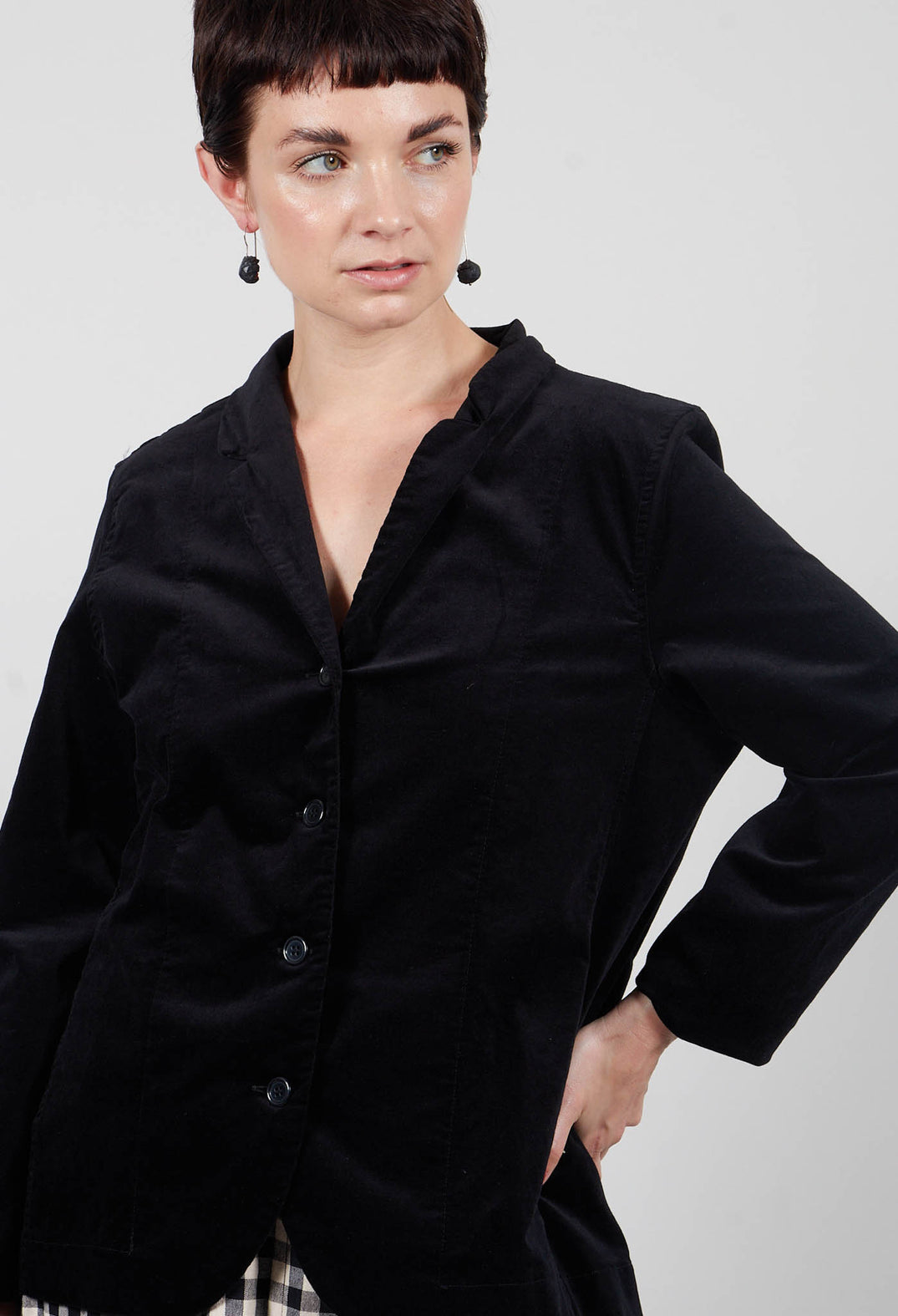 Adel L Jacket in Nero