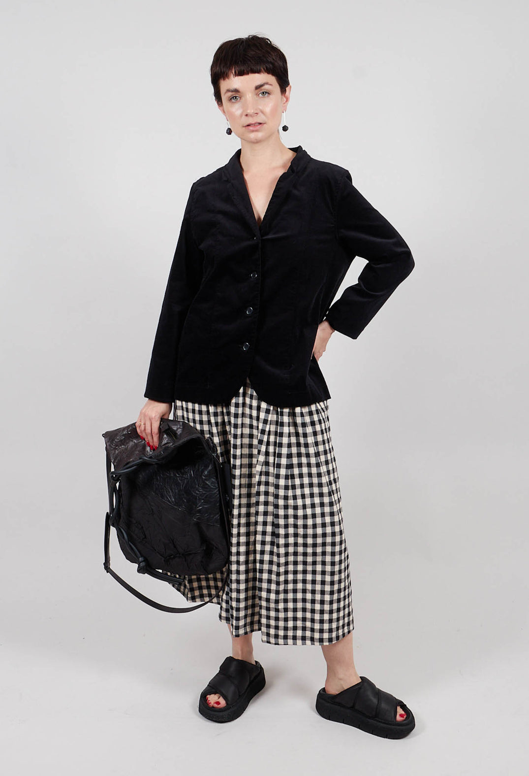 Adel L Jacket in Nero