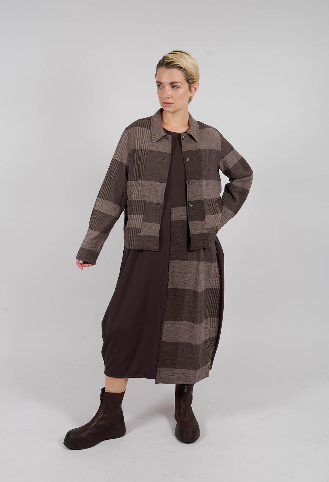 Arborea S Tsant Check Jacket in Rinde
