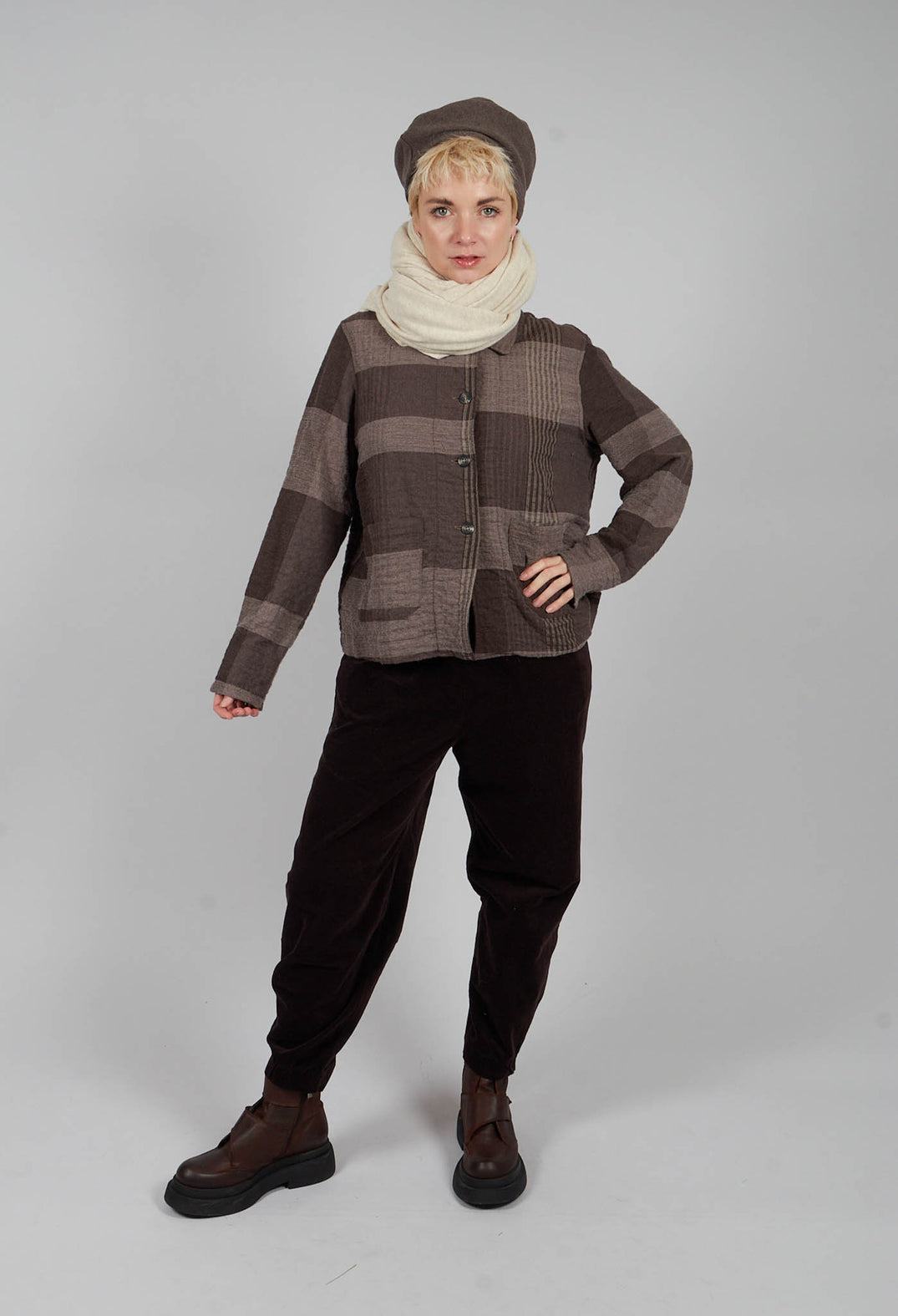 Arborea S Tsant Check Jacket in Rinde